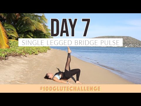 SINGLE LEG BRIDGE PULSE DAY 7 // BLOGILATES 100 GLUTE CHALLENGE