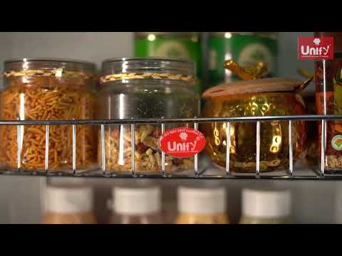 Unify Stainless Steel 2 Tier/ 3tier Kitchen Countertop Spice Container Organizer Rack,Foldable Stand