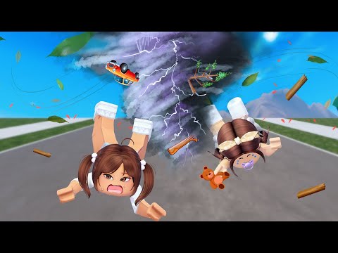 A Terrifying TORNADO Swept Through The City ⛈️ Roblox Story