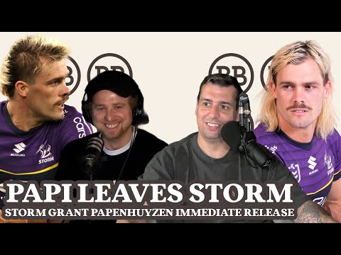 Ryan Papenhuyzen leaves the Melbourne Storm w/ Matty the Waterboy