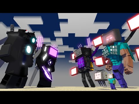 TITAN TVMAN AND HEROBRINE ALL EPISODE 2025 - MINECRAFT ANIMATION