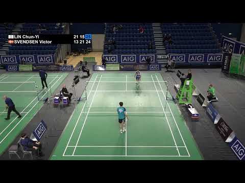 Match point - Lin Chun-Yi vs Victor Svendsen - MS, SF - Irish Open 2022