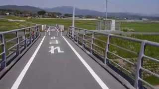 preview picture of video '旧鹿本鉄道菊池川鉄橋跡 （ancient Kamoto Tetsudo railways Kikuchigawa river bridge）'