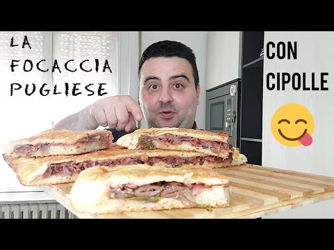 Focaccia Pugliese Ripiena di Cipolle piรน Buona che Mai ๐