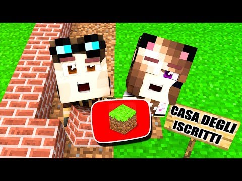 COSTRUIAMO LA CASA DEGLI ISCRITTI SU MINECRAFT! - Casa di Minecraft LIVE