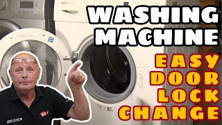 How to Replace washing machine door lock with no screws Bosch, Neff & Siemens