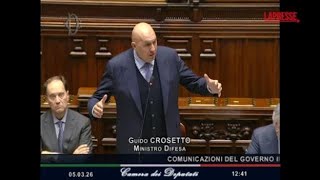 Crosetto: «Questo attacco è fuori dalle regole del diritto internazionale»