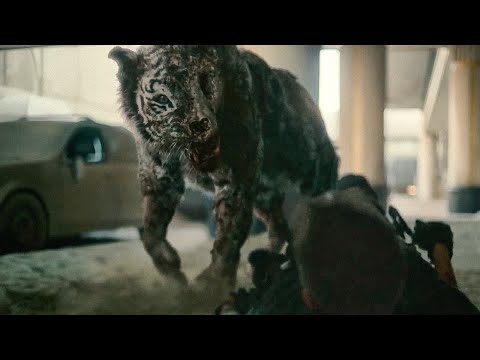Zack Snyder Army of the Dead 2021 Zombie Tiger. Fight Scene