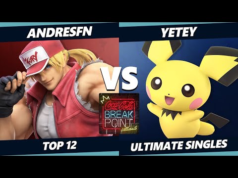Coca-Cola Breakpoint Top 12 - WIZ | AndresFn (Ryu, Terry) Vs pB | Yetey (Pichu, Joker) SSBU Ultimate