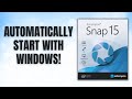 How To Start Ashampoo Snap AUTOMATICALLY With Windows