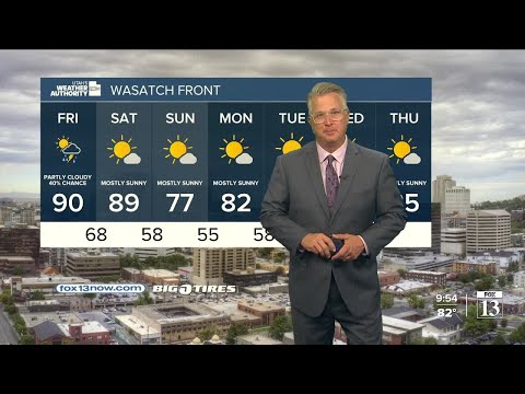 Chance of rain for tomorrow, cloudy weekend ahead! - Thursday, August 22