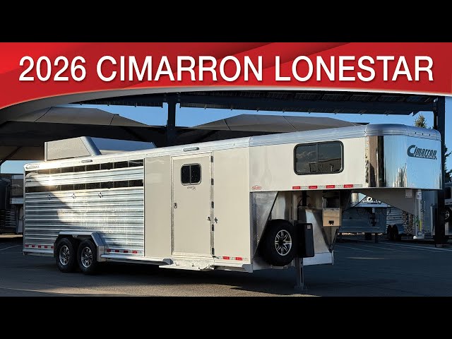 Preview image of 2026 Cimarron Lonestar Gooseneck With Dual Front Tack youtube video