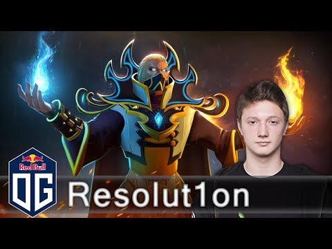 OG.Resolut1on Invoker Gameplay - Ranked Match - OG Dota 2.