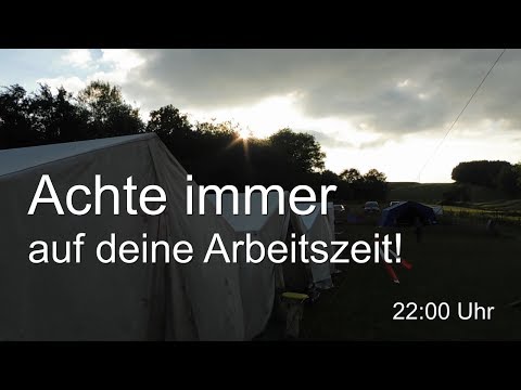 Achte immer auf Deine Arbeitszeit! - TheoLogo beim Scouts Wölfingslager 2018