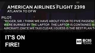 Laptop fire forces emergency response on American Airlines flight to DFW