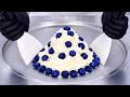 Blueberries Cream Ice Cream Rolls ASMR