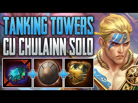 NEMEAN BLOCKS TOWER SHOTS! Cu Chulainn Solo Gameplay (SMITE Conquest)