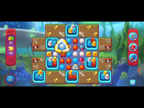6676 6677 6678 6679  Unlocking New Level #fishdom #playrix #Pretty Aqua Fishdom #Hard level