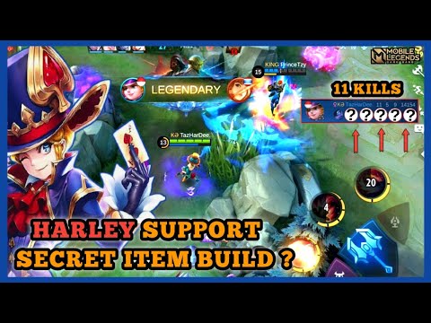 HARLEY SUPPORT | BEST BUILD 2021 | SECRET OP BUILD MUST TRY | MOBILE LEGENDS