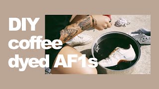 DIY: dyeing my shoes with coffee