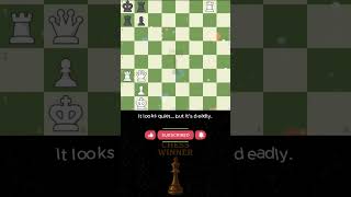 Hidden Mate in 2 ♟️🤫🔥 | Chess Winner #chess #shorts #checkmate #brilliant