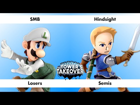 Loser's Semis: SMB (Luigi) vs Hindsight (Mii Swordfighter) - The Tower's Takeover #1