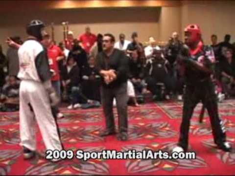 Ross Levine v Willie Hicks - Men's team sparring - 2009 Amerikick Internationals
