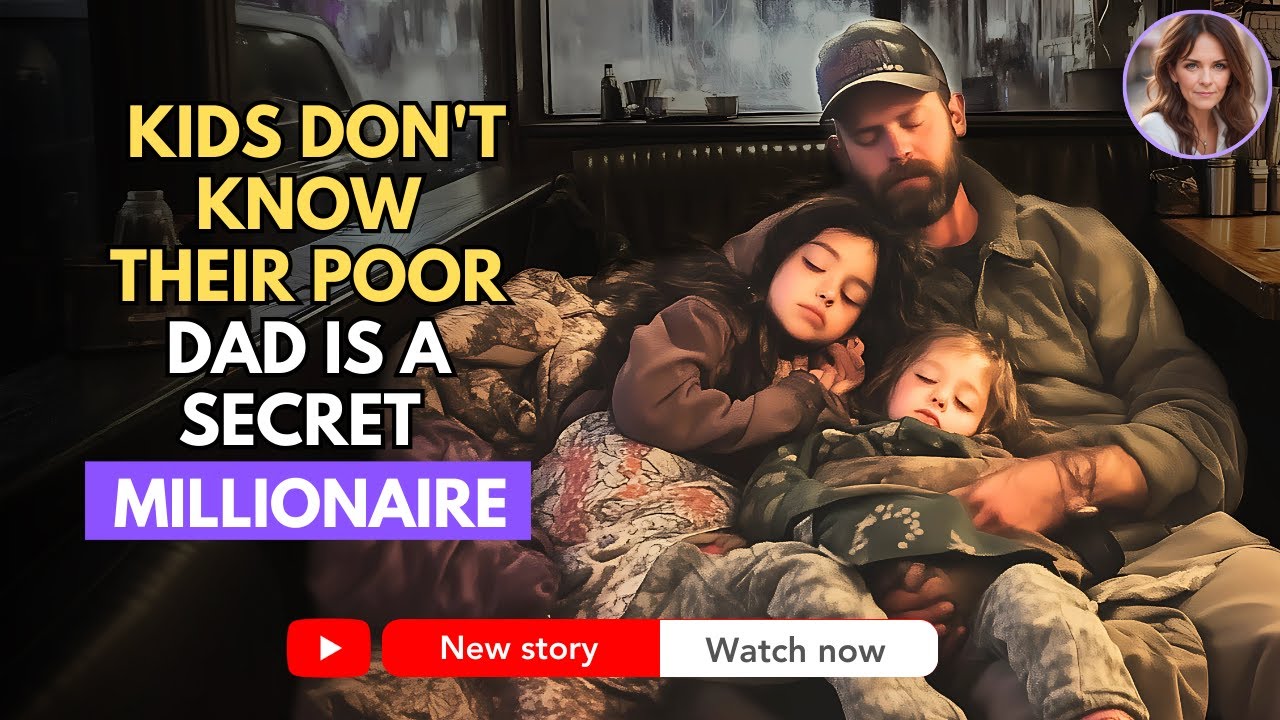 KIDS DON'T KNOW THEIR POOR DAD IS A SECRET MILLIONAIRE