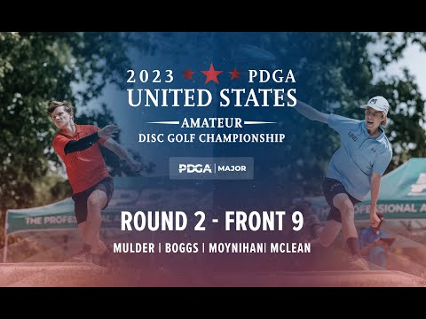2023 PDGA U.S. Amateur Disc Golf Championships | R2F9 | Mulder, Boggs, Moynihan, McLean
