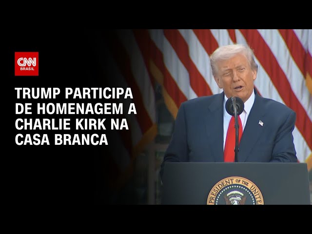 Donald Trump participa de homenagem a Charlie Kirk na Casa Branca | CNN 360Âº