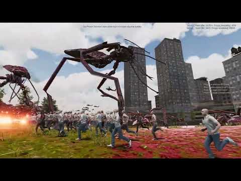 Tripods attack Megacity UEBS 2 l Ultimate Epic Battle Simulator 2