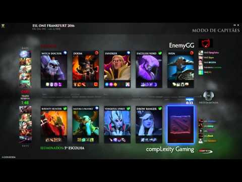 [PT-BR]compLexity Gaming vs EnemyGG/// ESL One Frankfurt 2016 /// @SangueV narração casual