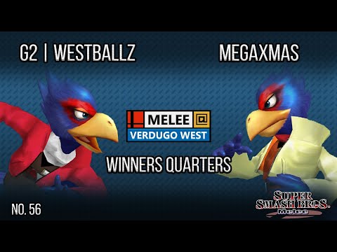 Melee @ Verdugo #56 - G2 | Westballz (Falco) VS MegaXmas (Falco) - SSBM - Winners Quarters