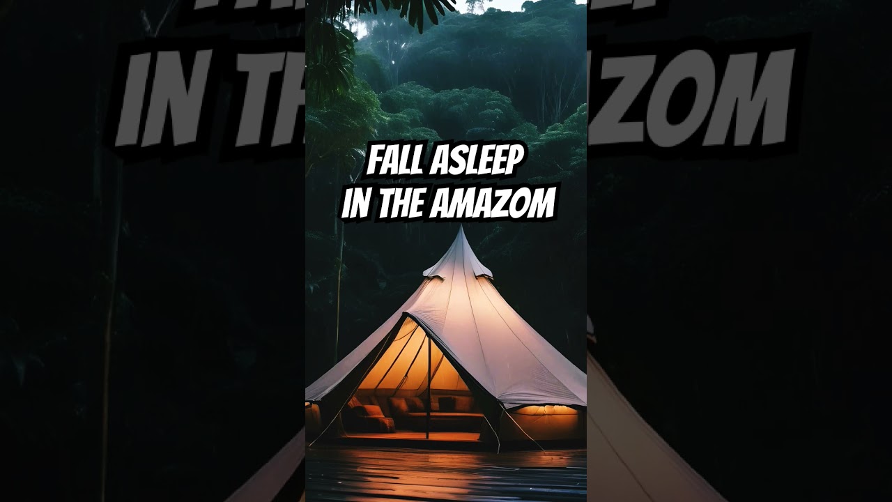 Fall Asleep In The Amazon 🌿🌧️ #music #nature #meditationmusic #relaxing #deepsleep #sleep #rainsound