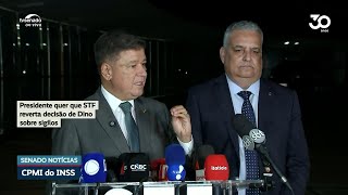 Presidente da CPMI do INSS pede que STF reverta decisão de Dino sobre sigilos