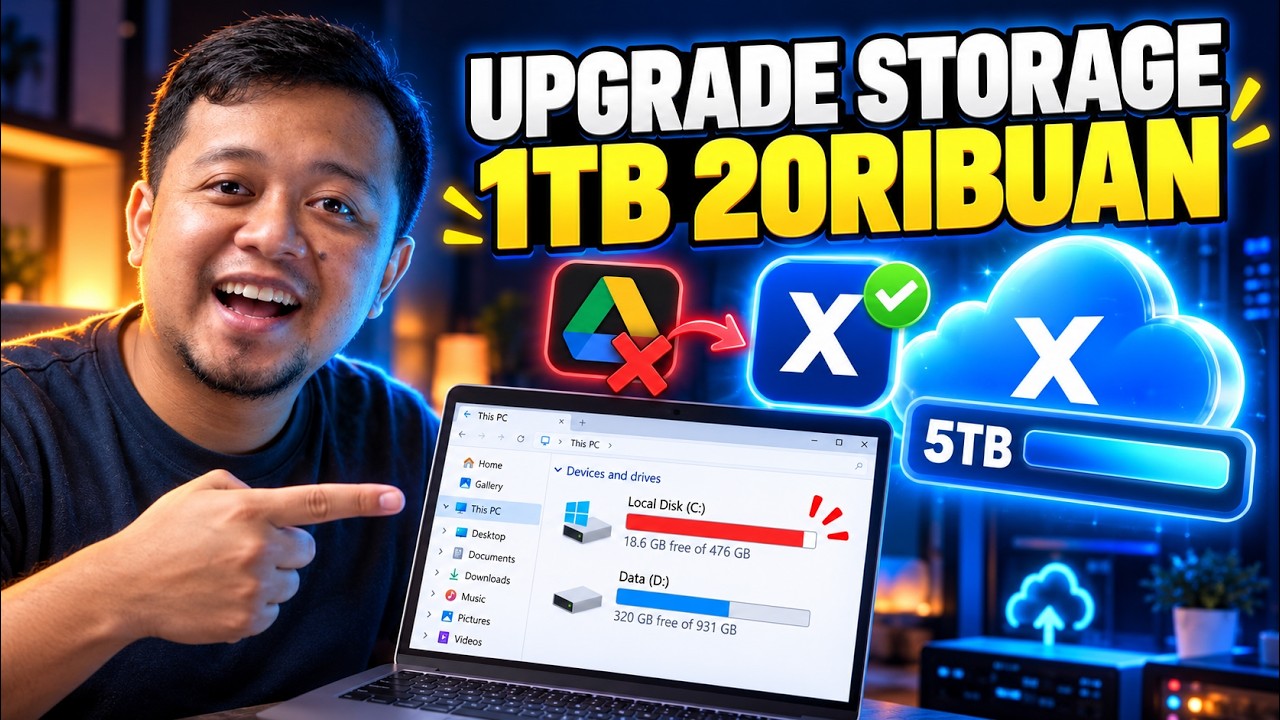 BYE GOOGLE DRIVE! Cara Mengatasi SSD Penuh Modal 20 Ribuan Dapat 1 TB INTERNXT DRIVE