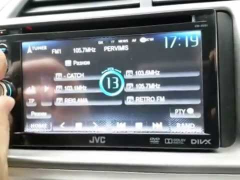 как подключить музыку по блютузу на jvc kw av51