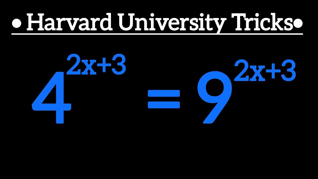 A nice exponential equation | Math Olympiad Mathematics 