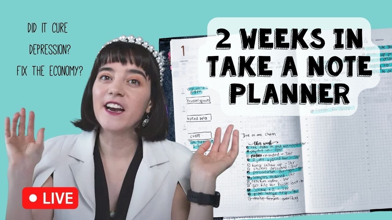 π΄ Live: Two Week Planner Review | Take a Note Planner | YNAB
