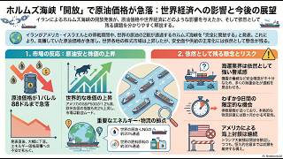 【AIニュース解説】ホルムズ海峡開放で物価激変! 私たちの未来は？