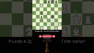 Find the Mate in 2  (Puzzle #22) ♟️🧐🔥 | Chess Winner #chess #shorts #checkmate #brilliant