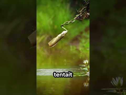 😱 Le poisson pourra-t-il échapper au serpent ?