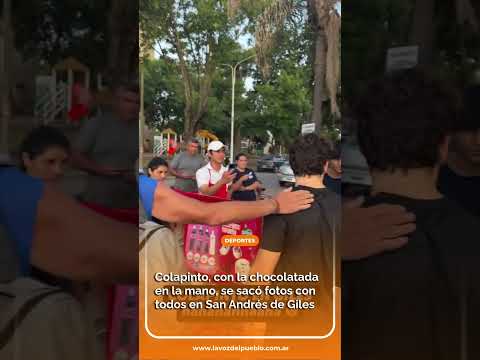 Franco Colapinto se sacó fotos con algunos vecinos de San Andrés de Giles #colapinto