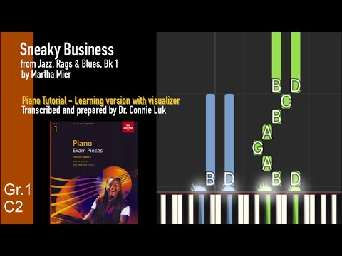 ABRSM G1 C2 | Sneaky Business | M. Mier | Piano Tutorial - Learning version