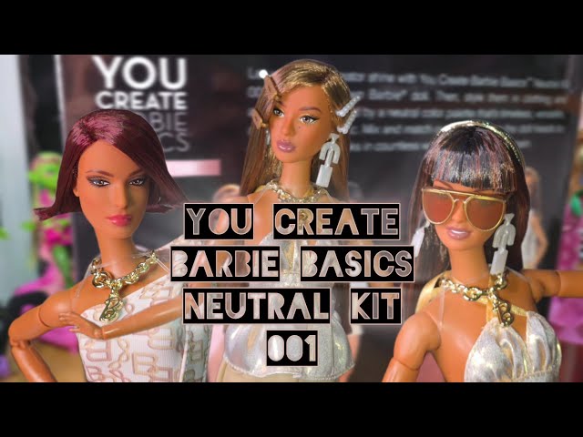 Vídeo relacionado con Barbie Basics You Create Kit Neutro 001, con muñeca Personalizable, Ropa y Accesorios universales, Cuerpo articulado y Cabeza Intercambiable, JJX35