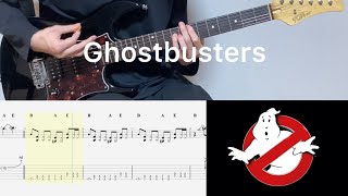 Ray Parker Jr. - Ghostbusters (guitar cover with tabs & chords)