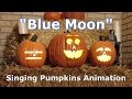 Blue Moon Singing Pumpkins Projection