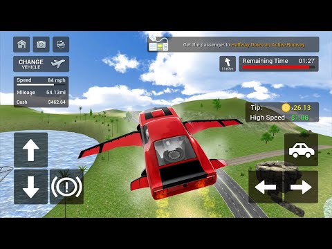Flying Car Transport Simulator - Gameplay Walkthrough - (iOS, Android) Part 1