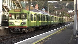 preview picture of video '8300 Class Dart Train number 8331 - Killiney Station, Dublin'