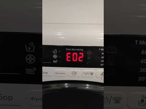 Candy washing machine error E02 (Eng subs)